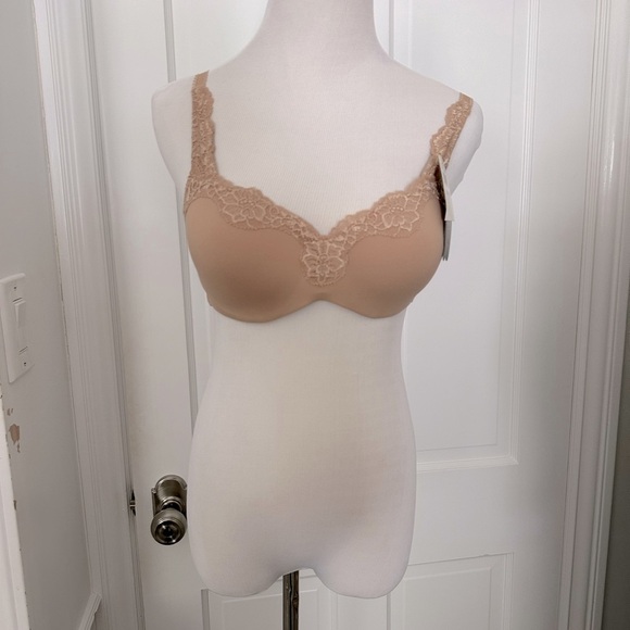 NWT Le Mystère 32C Lace Dream Tisha 965 Bra Nude Natural Underwire Size 32C - Picture 7 of 7